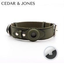 Load image into Gallery viewer, Cedar &amp; Jones™ Premium Leather AirTag Collar
