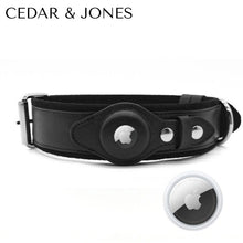 Load image into Gallery viewer, Cedar &amp; Jones™ Premium Leather AirTag Collar
